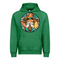 Emerald fall gnomes round earrings 1 Urban Hoodie - Artiststas