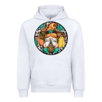 White fall gnomes round earrings 1 Urban Hoodie - Artiststas