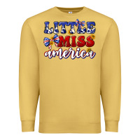 Antique Gold little miss america Premium Sweatshirt - texasbilliewilder