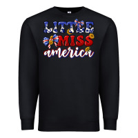 Black little miss america Premium Sweatshirt - texasbilliewilder