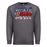 Charcoal Heather little miss america Premium Sweatshirt - texasbilliewilder