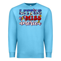 Ocean Blue little miss america Premium Sweatshirt - texasbilliewilder