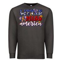 Little Miss America Premium Sweatshirt | Teevron