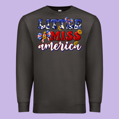 Premium Sweatshirt little miss america