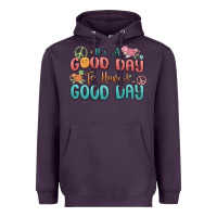 Plum its a good day to have a good day Heavyweight Hoodie - MaliasSmallBusiness