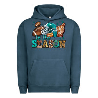 Pigment Midnight Navy tis the season american football Urban Hoodie - Jasminsmagicworld