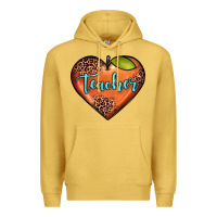 Antique Gold teacher heart Premium Hoodie - JahusDesignShop