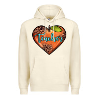 Sandshell teacher heart Premium Hoodie - JahusDesignShop