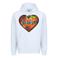 White teacher heart Premium Hoodie - JahusDesignShop