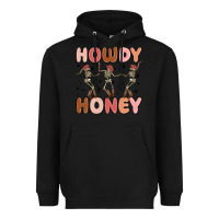 Black howdy honey Heavyweight Hoodie - MaliasSmallBusiness