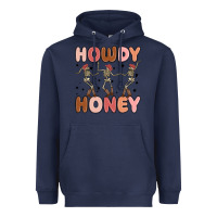 Navy howdy honey Heavyweight Hoodie - MaliasSmallBusiness