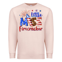 Pale Pink little miss firecracker billie wilder Premium Sweatshirt - texasbilliewilder