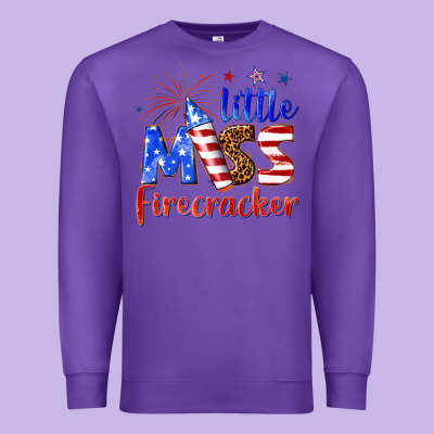Premium Sweatshirt little miss firecracker billie wilder