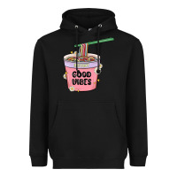 Black instant good vibes noodles Heavyweight Hoodie - MaliasSmallBusiness