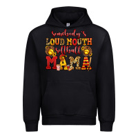 Black somebody's loud mouth softball mama Urban Hoodie - Jasminsmagicworld