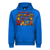 Cobalt somebody's loud mouth softball mama Urban Hoodie - Jasminsmagicworld