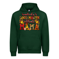 Forest Green somebody's loud mouth softball mama Urban Hoodie - Jasminsmagicworld