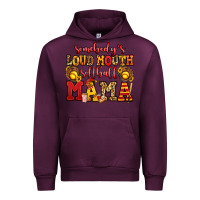 Mauve Wine somebody's loud mouth softball mama Urban Hoodie - Jasminsmagicworld