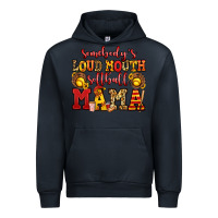 Navy somebody's loud mouth softball mama Urban Hoodie - Jasminsmagicworld