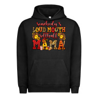Pigment Black somebody's loud mouth softball mama Urban Hoodie - Jasminsmagicworld