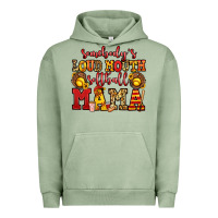 Pigment Oil Green somebody's loud mouth softball mama Urban Hoodie - Jasminsmagicworld
