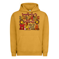 Pigment Peanut Butter somebody's loud mouth softball mama Urban Hoodie - Jasminsmagicworld