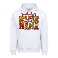 White somebody's loud mouth softball mama Urban Hoodie - Jasminsmagicworld