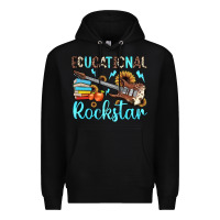 Black educational rockstar Premium Hoodie - JahusDesignShop