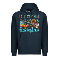 Navy educational rockstar Premium Hoodie - JahusDesignShop