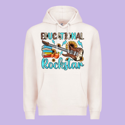 Educational Rockstar Premium Hoodie Designed By Jahusdesignshop