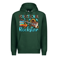 Sports Green educational rockstar Premium Hoodie - JahusDesignShop