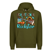 Army Green educational rockstar Premium Hoodie - JahusDesignShop