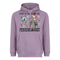 Lavender look at me being all festive and shit Heavyweight Hoodie - MaliasSmallBusiness