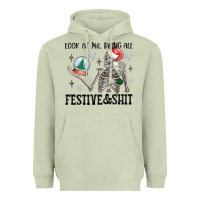 Matcha look at me being all festive and shit Heavyweight Hoodie - MaliasSmallBusiness