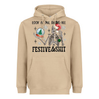 Mushroom look at me being all festive and shit Heavyweight Hoodie - MaliasSmallBusiness