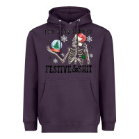 Plum look at me being all festive and shit Heavyweight Hoodie - MaliasSmallBusiness
