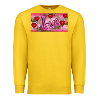 Lemon Valentine's Day Love Balloon Heart Balloons Premium Sweatshirt - RanaPortraitStore