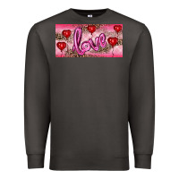 Smoke Valentine's Day Love Balloon Heart Balloons Premium Sweatshirt - RanaPortraitStore
