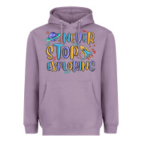 Lavender never stop exploring Heavyweight Hoodie - MaliasSmallBusiness
