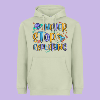 Heavyweight Hoodie never stop exploring