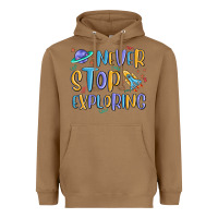 Toasted Coconut never stop exploring Heavyweight Hoodie - MaliasSmallBusiness