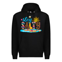 Black stay salty Premium Hoodie - AdoDesignShop