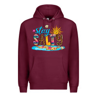 Burgundy stay salty Premium Hoodie - AdoDesignShop