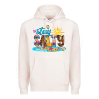 Pale Pink stay salty Premium Hoodie - AdoDesignShop