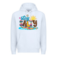 White stay salty Premium Hoodie - AdoDesignShop