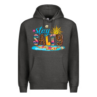 Charcoal Heather stay salty Premium Hoodie - AdoDesignShop