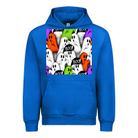 Cobalt boo ghosts seamless pattern Urban Hoodie - BundleAndBundleShop