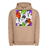 Pigment Burro boo ghosts seamless pattern Urban Hoodie - BundleAndBundleShop
