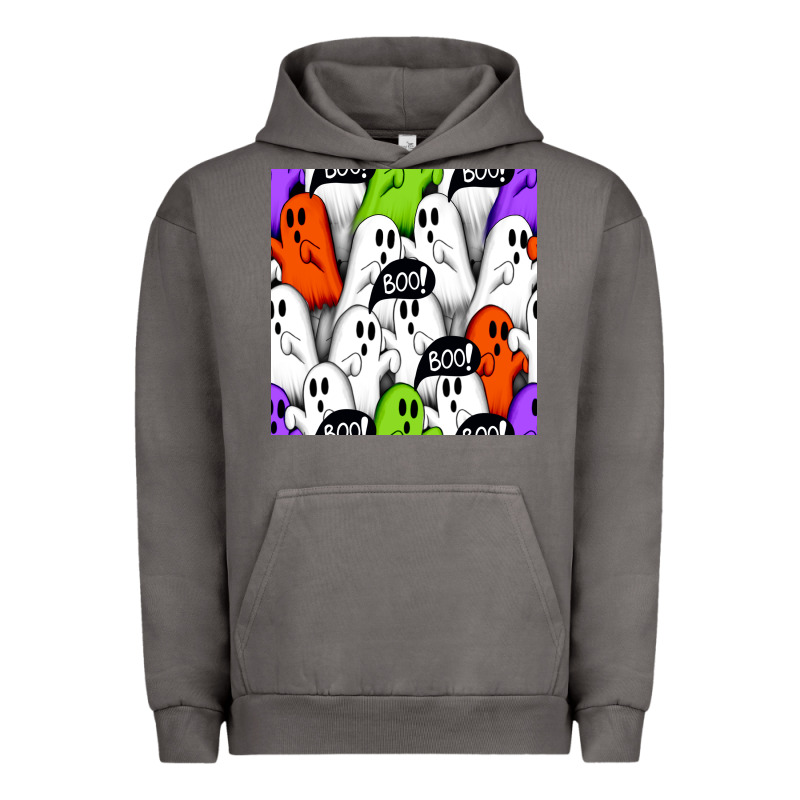Boo Ghosts Seamless Pattern Urban Hoodie by BundleAndBundleShop | Teevron