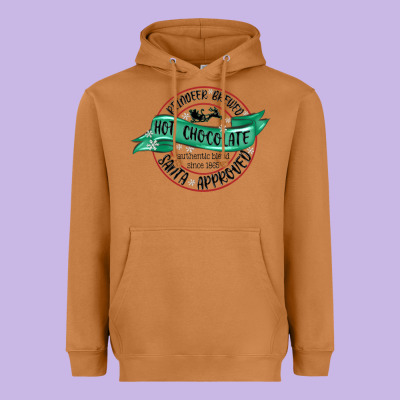 Heavyweight Hoodie reindeer brewed santa approved